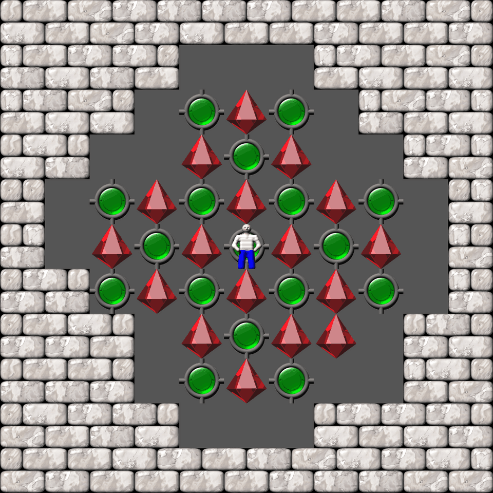 Sokoban Bugs550 collection level 483